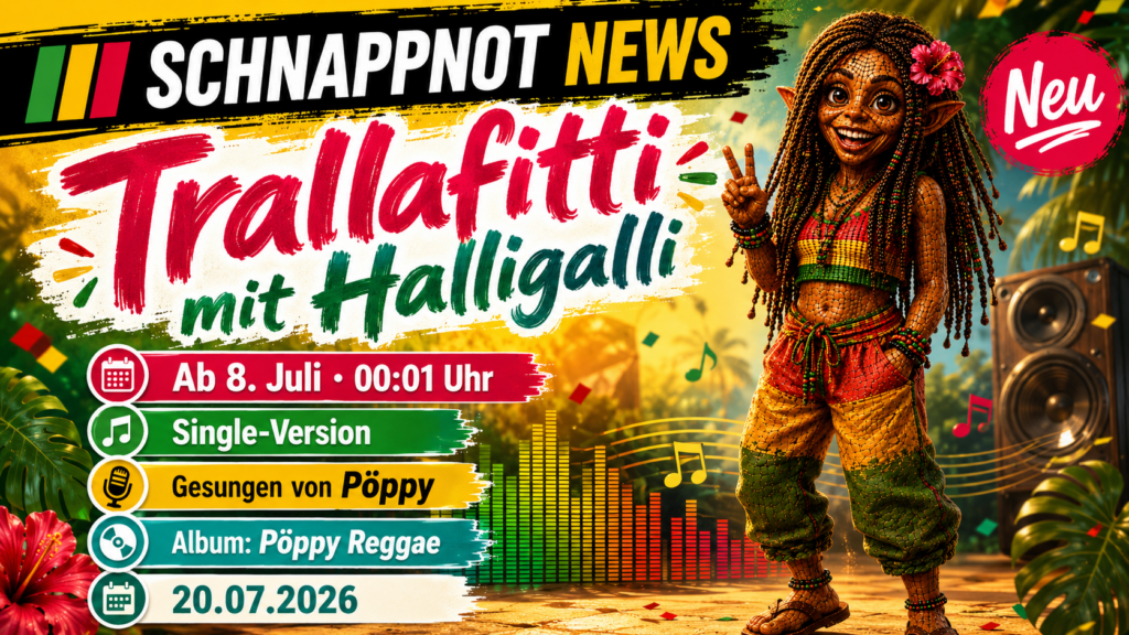 16:9, farbenfrohe Reggae-Pop-Nachtszene mit abstrakten Konfetti-Wellen, Tanzenergie und leuchtenden Klangformen, modern, kontrastreich, kein Zufallstext, keine echten Personen, keine Markenlogos